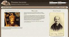 Desktop Screenshot of pioneerancestry.com