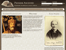 Tablet Screenshot of pioneerancestry.com